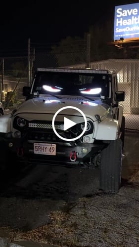 Customer video review of LED Windshield Eyes - Transform Your Truck Into a Beast