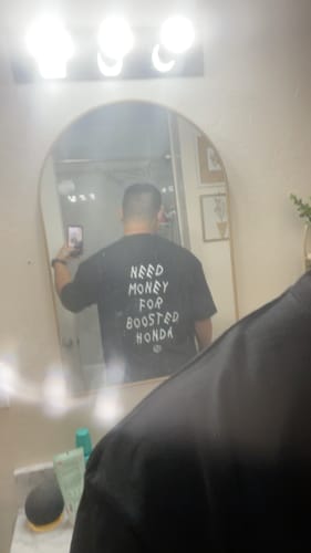Customer photo review of Need Money Tee- Black