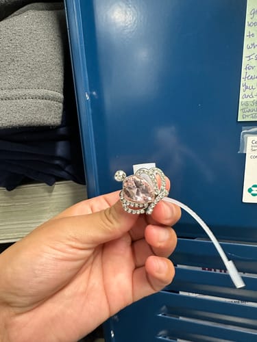 Customer photo review of Glinda Crown Deluxe Metal Straw Topper