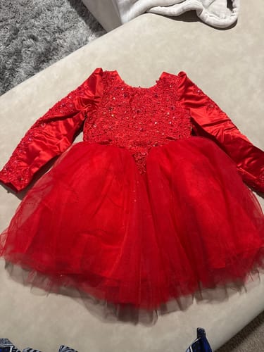 Customer photo review of Cute Baby Girl Autumn Baptism Dress Toddler Pageant Christmas Princess Dress