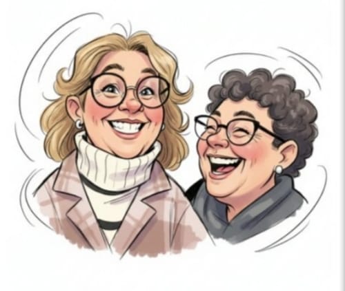 Customer photo review of Jouw Foto in Karikatuur Stijl - Gepersonaliseerde Tegel