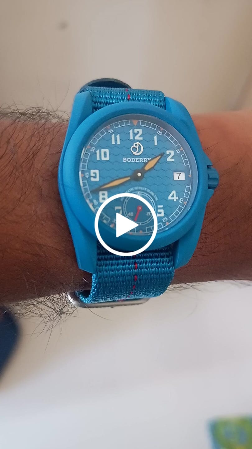 Customer video review of VOYAGER S72 – 72-Hour Power Reserve Titanium Automatic Field Watch, 100M Water Resistant | Cerulean Blue