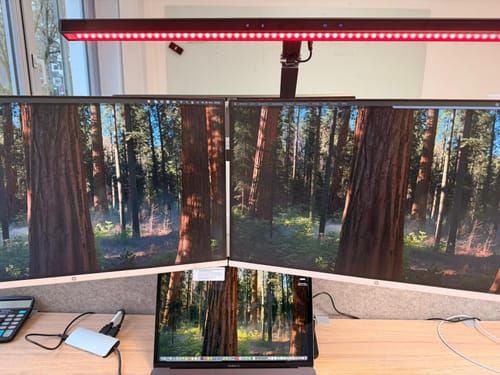 Customer photo review of heilys® AddRed Schreibtischlampe