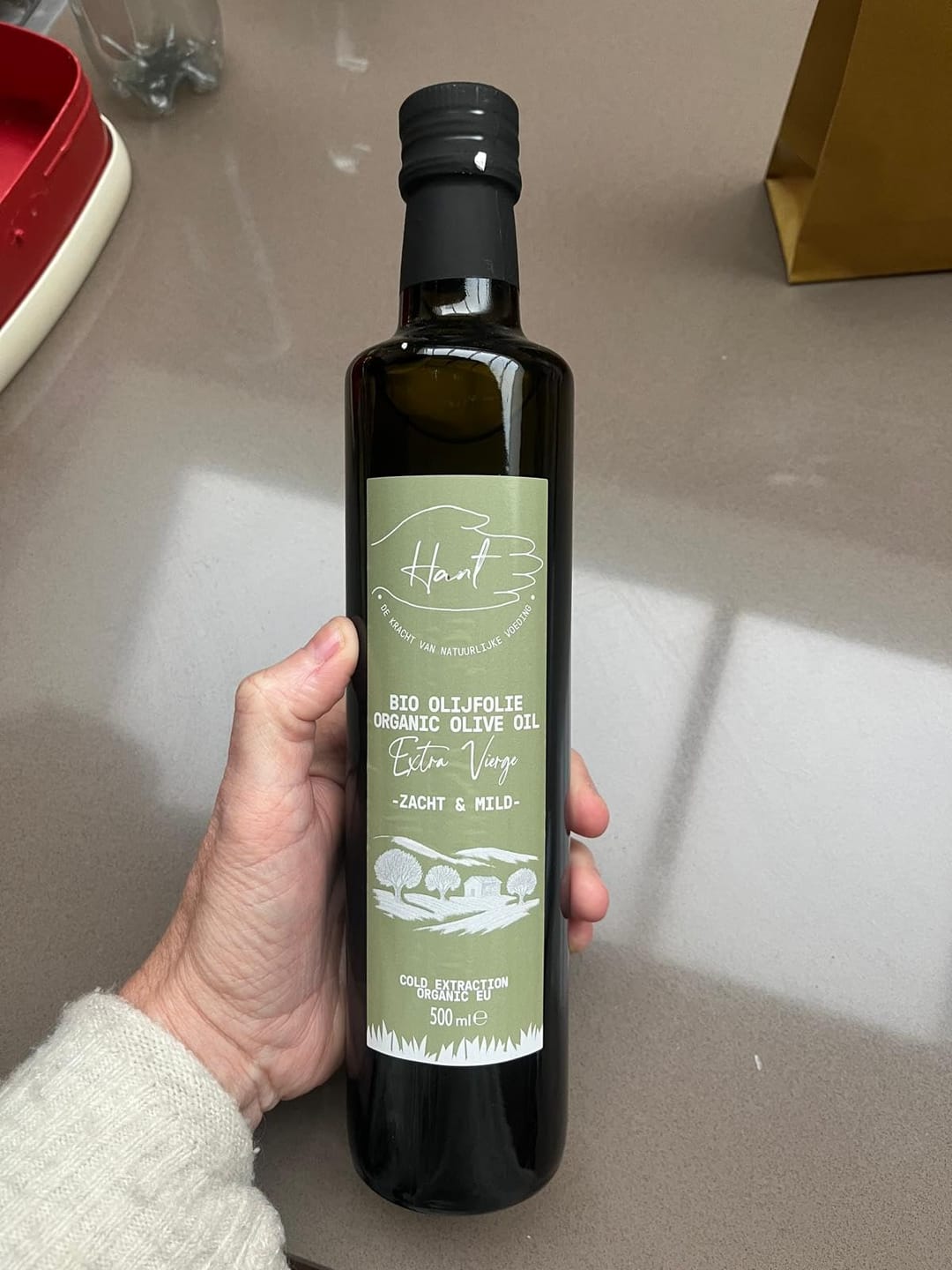 Customer photo review of BIO - Extra Vierge Olijfolie Italië - Zacht & Mild - 100% EU EVOO - 500mL