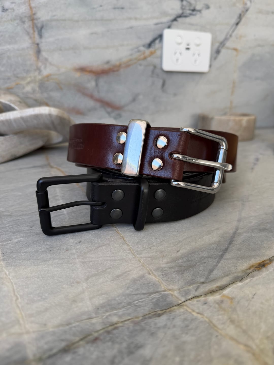 Customer photo review of “Bring your own buckle” belt