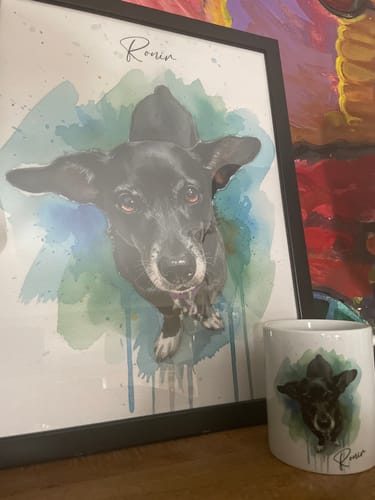 Customer photo review of Πορτραίτο Κατοικίδιου - Νερομπογιά