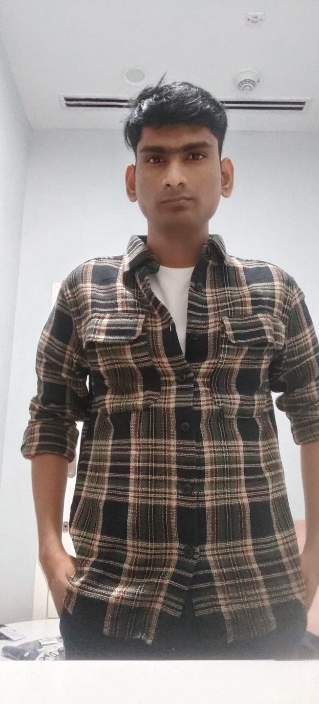 Customer photo review of Multicolor Checks Double Pockets Oversize Drop Shoulder Shirt