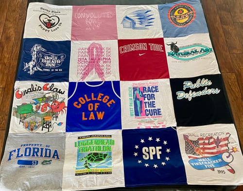 Customer photo review of Classic T-Shirt Blanket