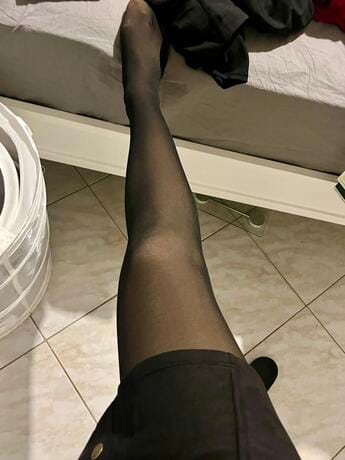 Customer photo review of Collant Polaire Peau Noire