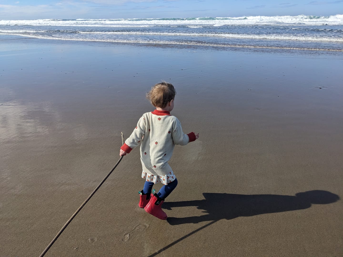 Customer photo review of From One To Another Strawberry Days Knitted Cardigan