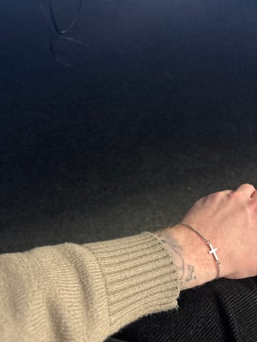 Customer photo review of CROSS BRACELET | Silver