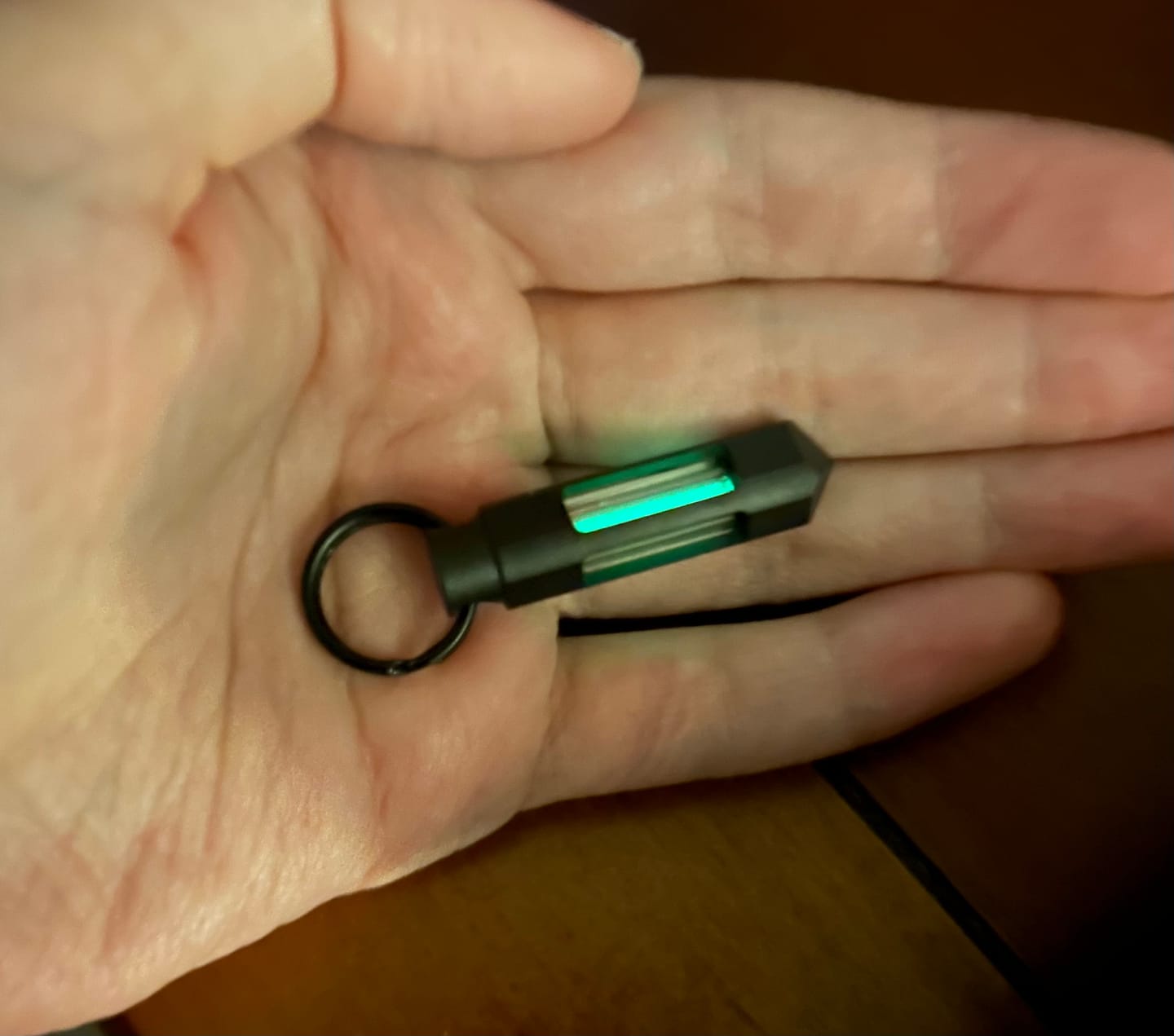 Customer photo review of Tritium Glow Fob