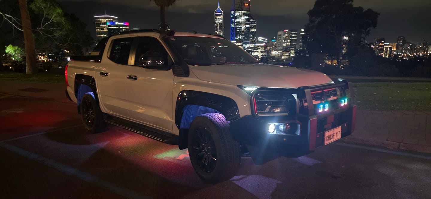 Customer photo review of Chasing RGB Rock Lights - 8 Pack