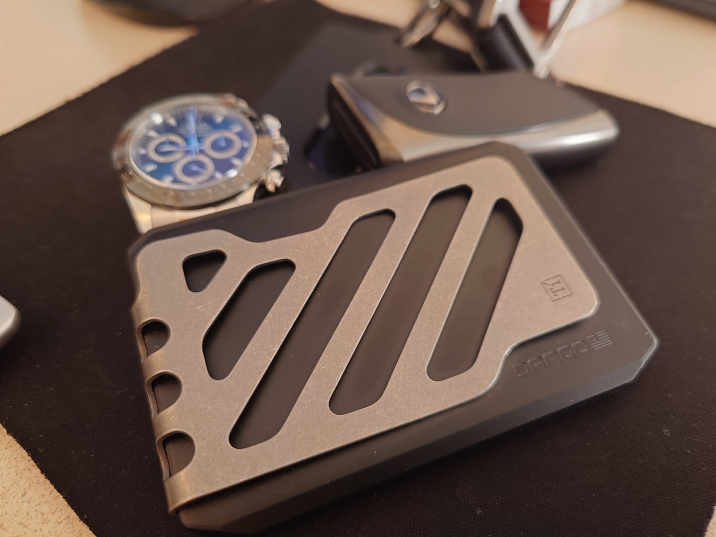 Customer photo review of SK1 SLIDE KICK WALLET WITH TITANIUM MONEY CLIP