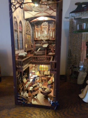 Customer photo review of Timeless Melody DIY Wooden Book Nook Shelf Insert