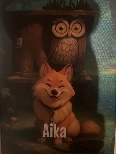 Customer photo review of Dein Haustier als Cartoon - Individuelle Leinwand