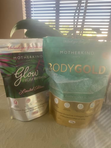 Customer photo review of Glow & GOLD Collagen Starter Kit - PINK LIMITED EDITION