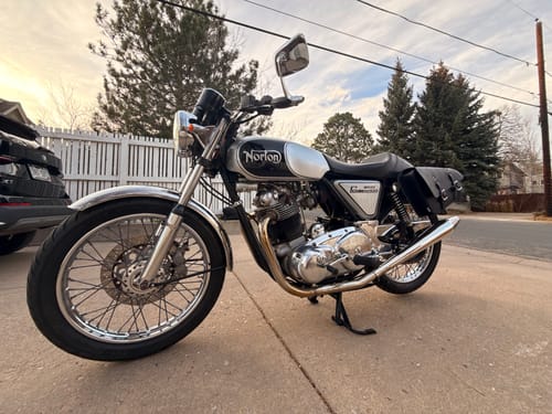 Customer photo review of Norton Commando Left Side Solo Bag - NCL01