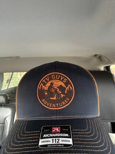 Customer photo review of Premium Custom Leather Patch Hats (Wholesale)