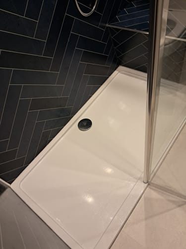 Customer photo review of 1400 x 760 Rectangle Stone Shower Tray