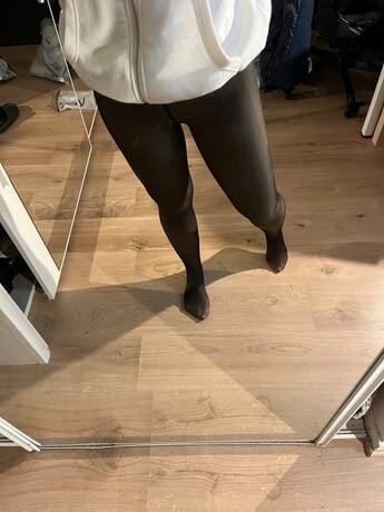 Customer photo review of Collant Polaire Peau Noire