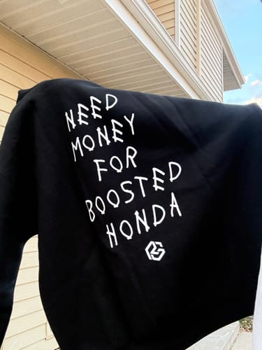 Customer photo review of Need Money Hoodie- Black