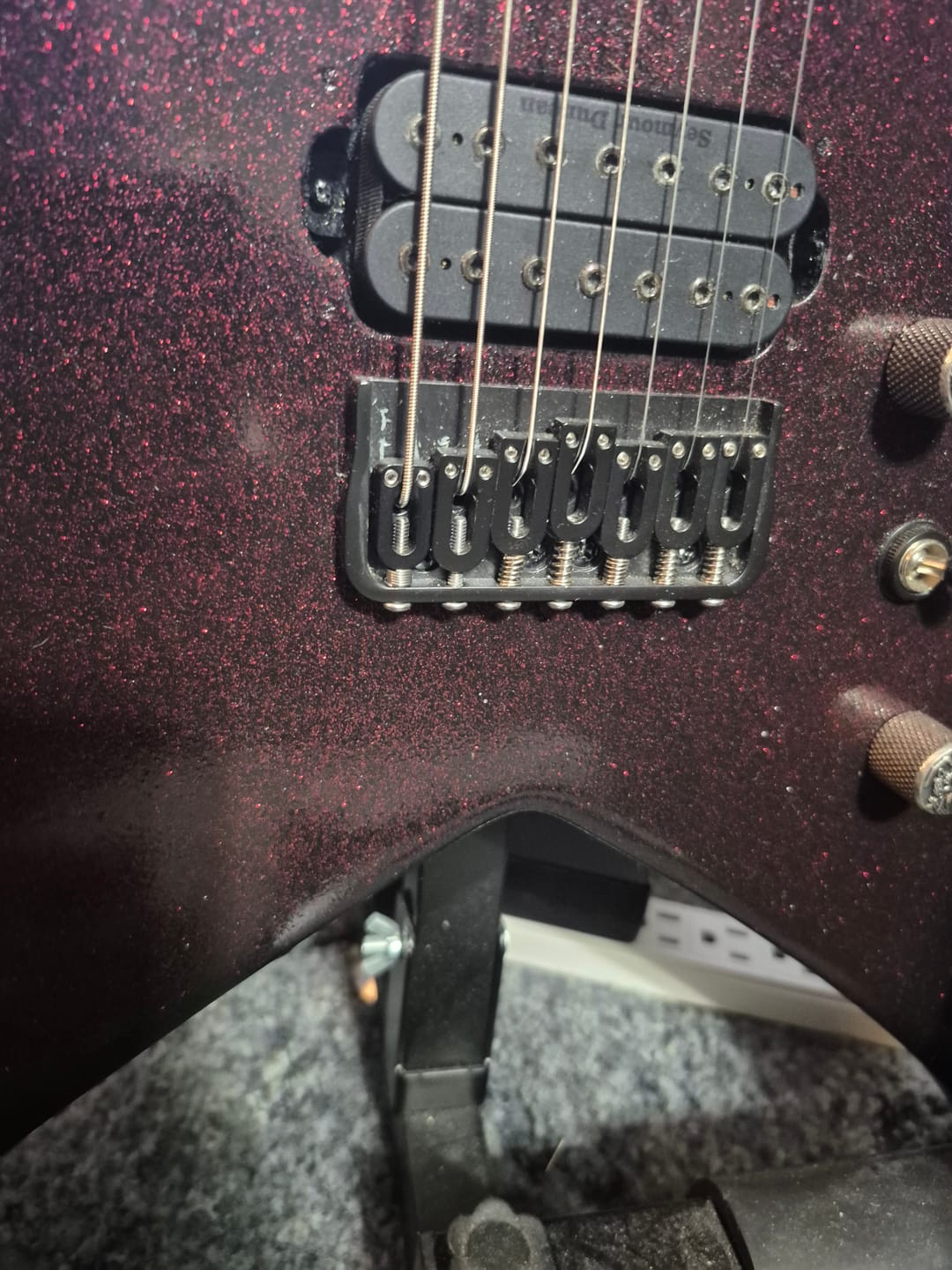 Customer photo review of Modern Stainless Steel Guitar Saddle (Sold Individually)