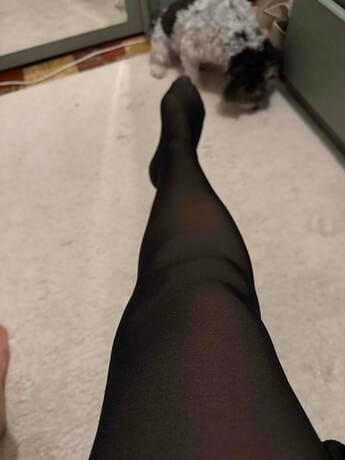 Customer photo review of Collant Polaire Peau Noire