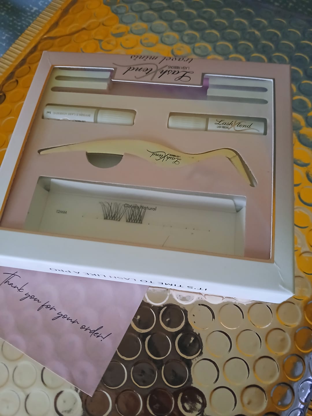 Customer photo review of Travel Minis DIY Lash Kit