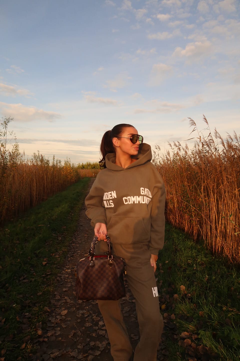 Customer photo review of GATED COMMUNITY HOODIE SAGE
