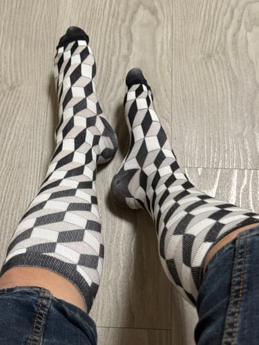 Customer photo review of Kompressionssocken Bambus