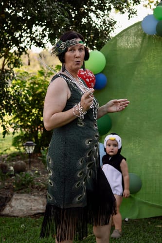 Nikki M. review of Lena 1920s Flapper Dress - Blue image 1 out of 2