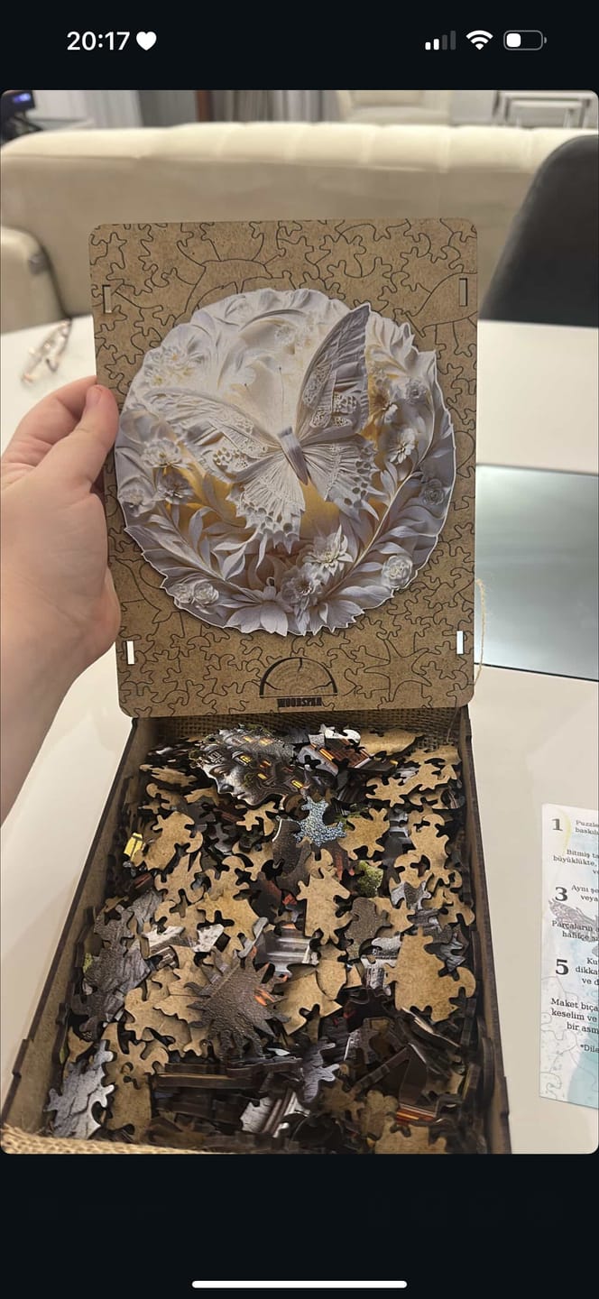 Customer photo review of Papillon - Ahşap Puzzle