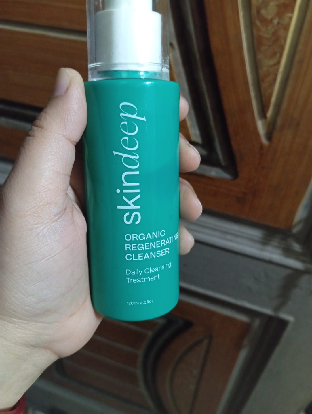 Customer photo review of ORGANIC REGENERATING FACE WASH - Daily Cleansing Treatment