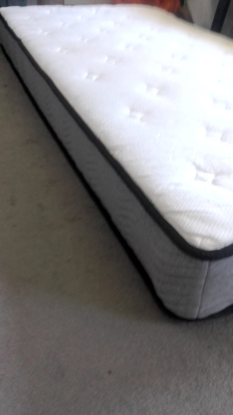Customer photo review of Spring Mattress Pocket Bed Coil Sleep Foam Extra Firm King Single 23CM