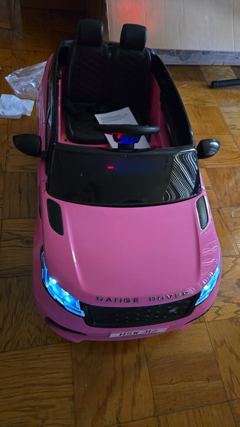 Customer photo review of TOBBI 12V Licensed Land Rover Electric Kids Ride On Car