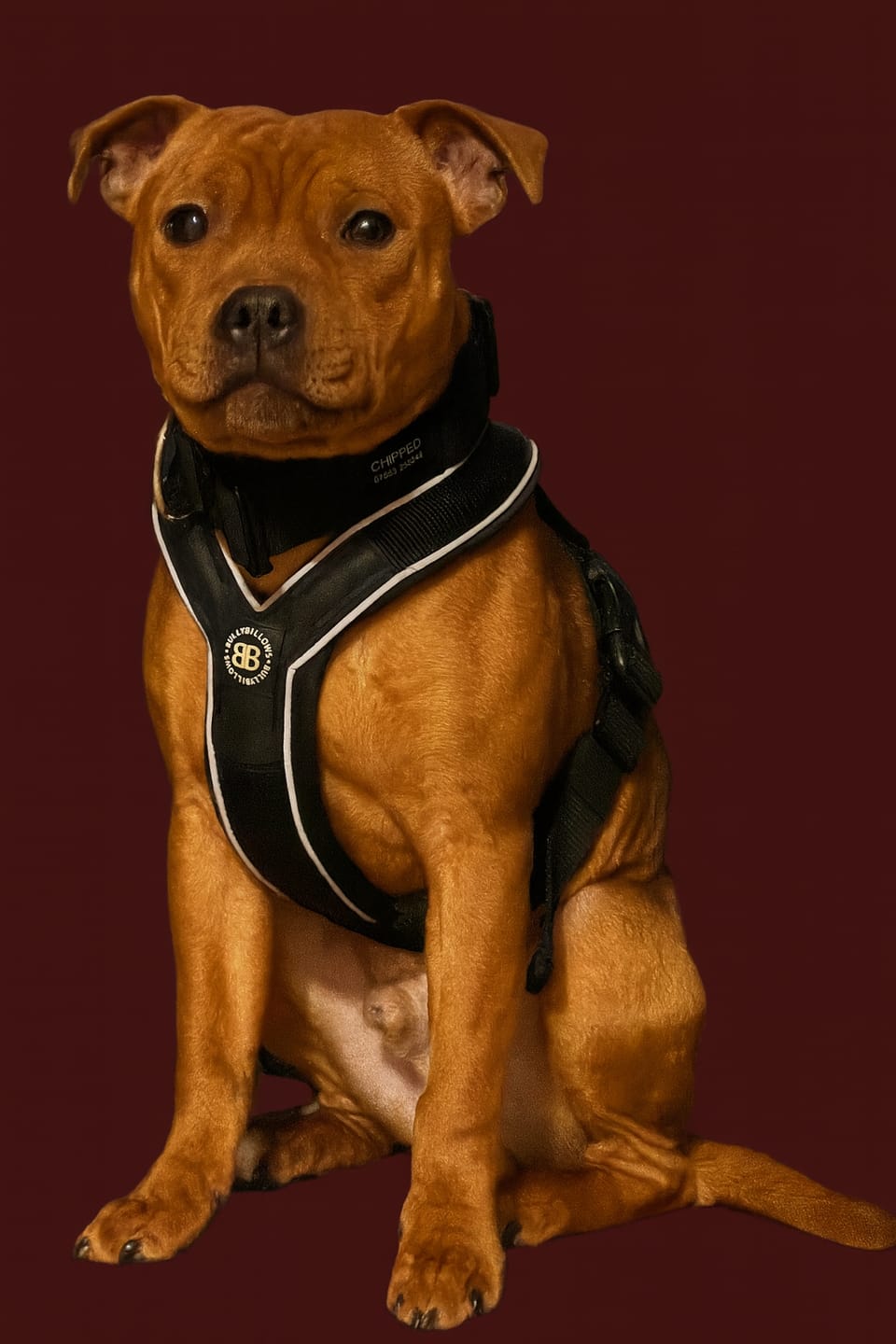 Customer photo review of Dog ID Attachment Tag (8 Colour Choices)