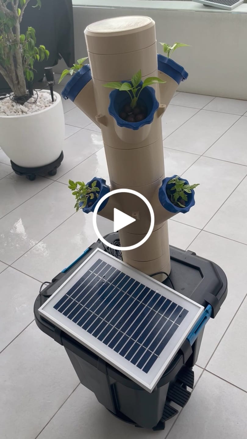 Customer video review of Solar Fountain Pump & Panel w/ Inbuilt Battery - 250LPH