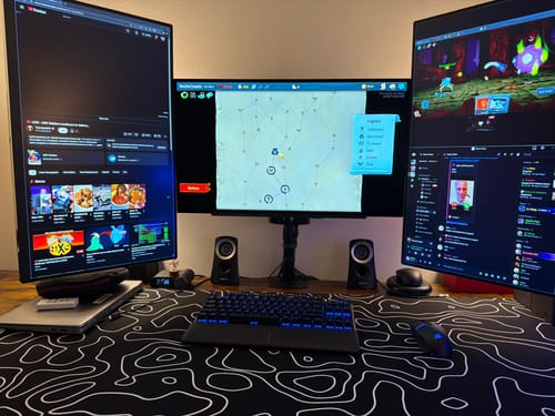 Customer photo review of Black Topo Mousepad