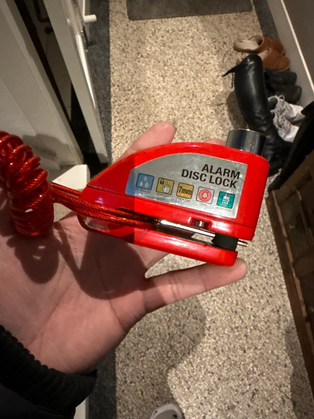 Customer photo review of High decibel disc brake lock