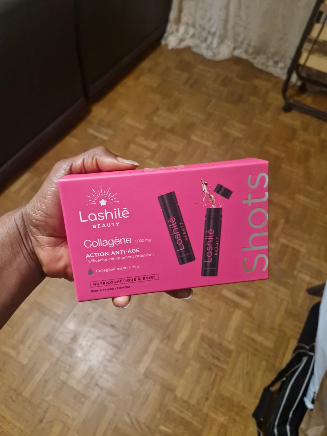 Customer photo review of Shots Collagène 5000 mg
