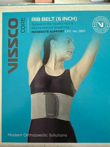Customer photo review of Rib Belt | Provides Moderate Support to the Injured Ribs & Allows Normal Respiration (Grey)