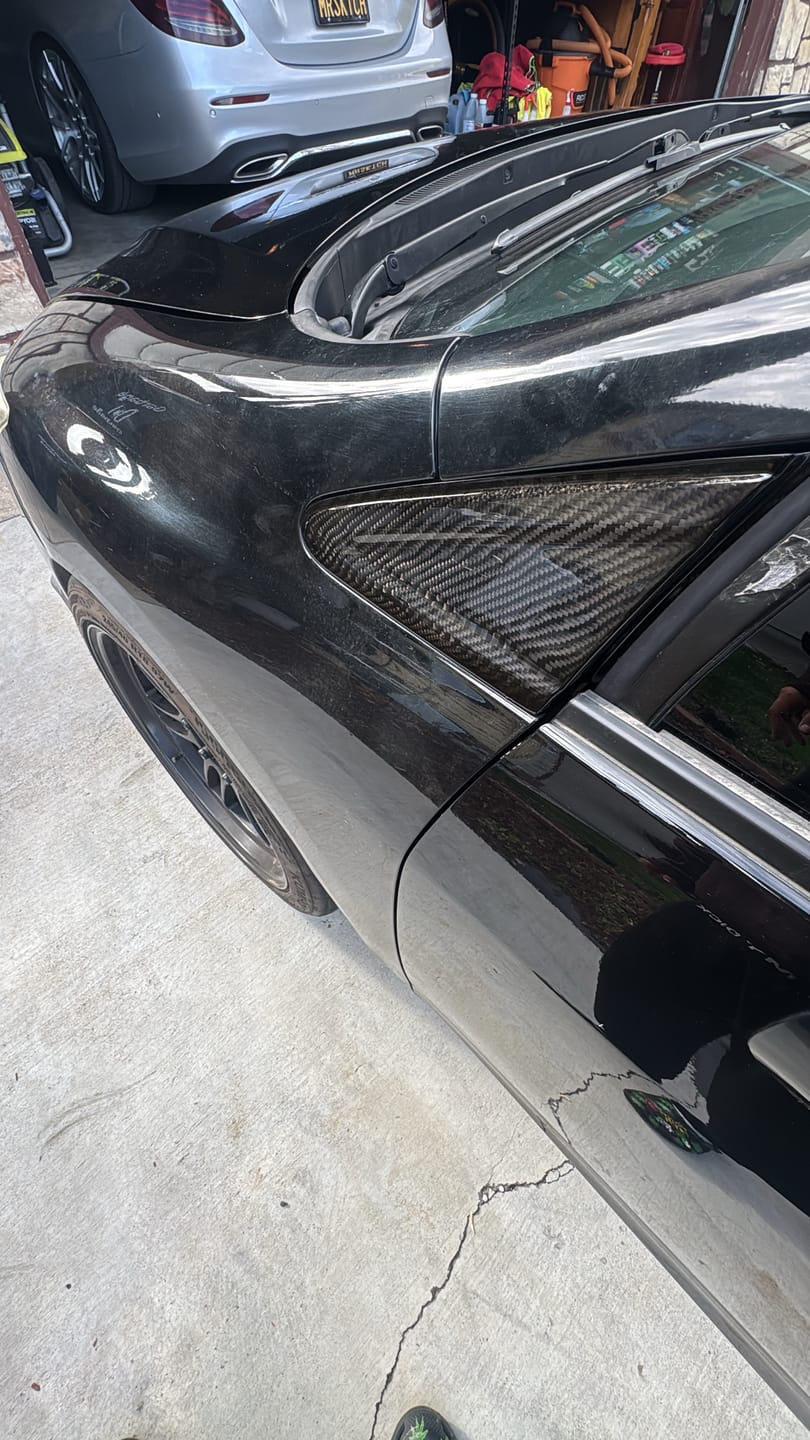 Customer photo review of 2012-2015 Civic SI coupe/ Sedan   (Pre-facelift) Carbon Fiber Exterior Corner Trim