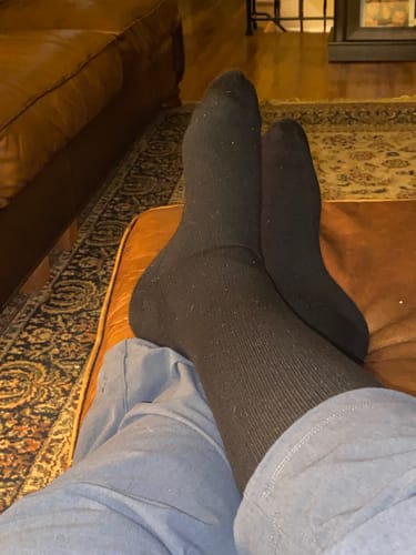 Customer photo review of Performance Eucalyptus Compression Socks