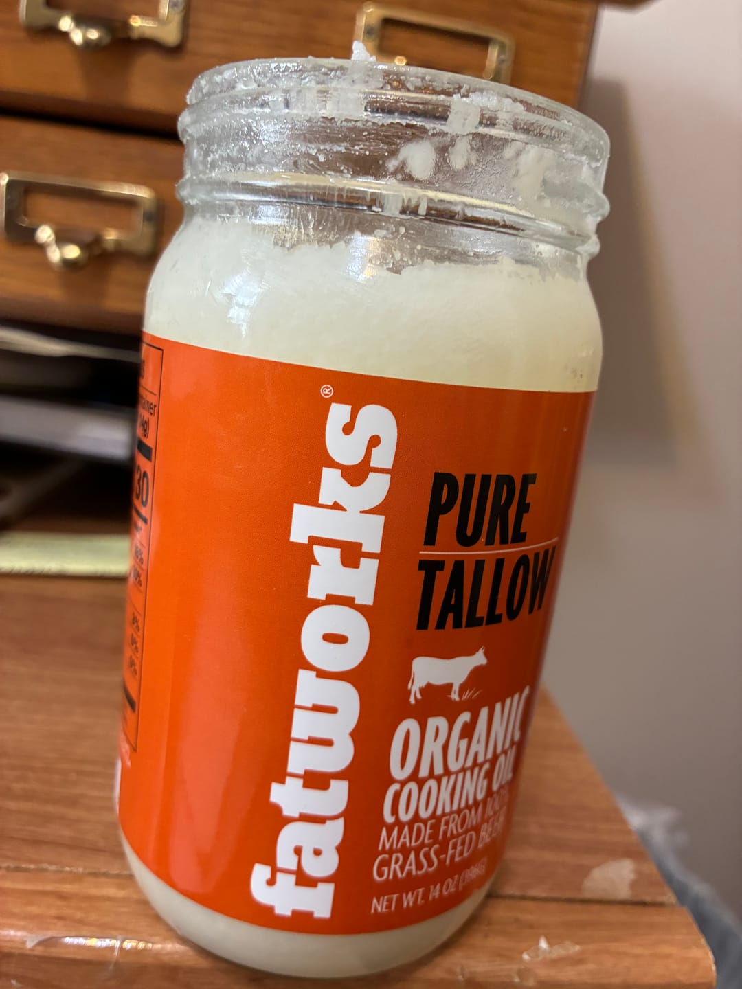 Customer photo review of Organic Grass Fed Beef Tallow (14 oz)