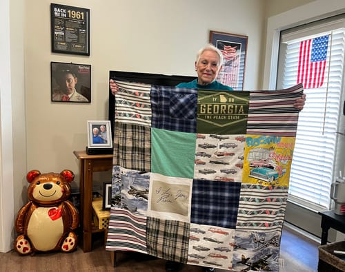 Customer photo review of Premium T Shirt Quilt