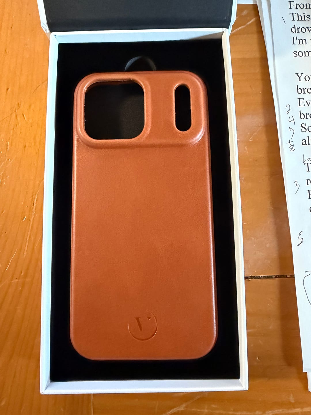 Customer photo review of iPhone 17 Series Elite Leather Case