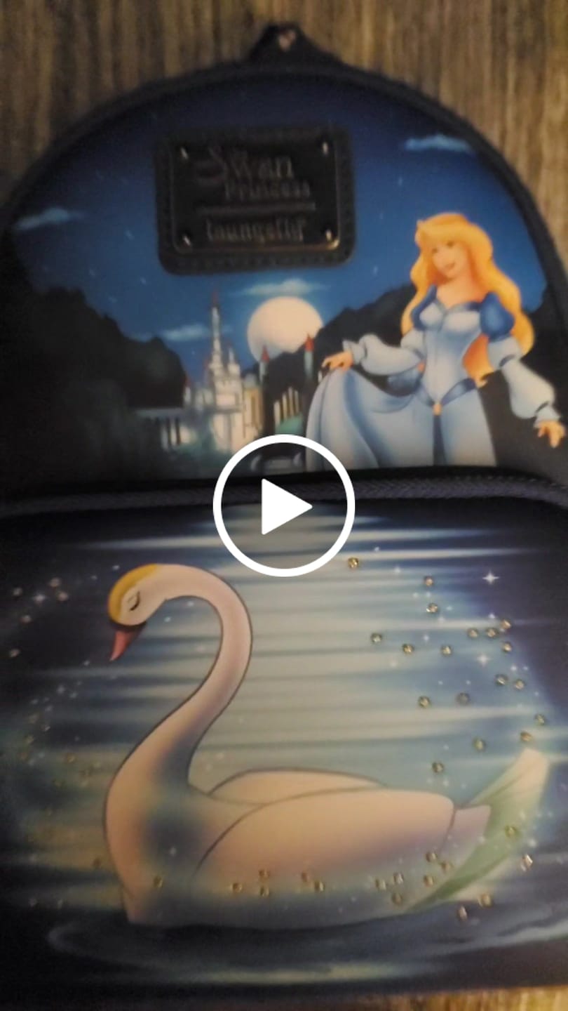 Customer video review of Loungefly Swan Princess Castle Scene Mini Backpack (Exclusive)