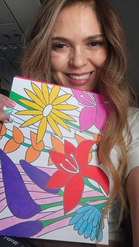 Customer photo review of Ohuhu - Set 36 Marcadores Acrílicos Punta Fina y Pincel