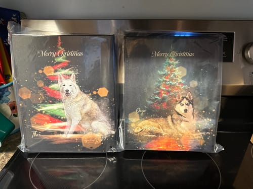 Customer photo review of Custom Pet Portrait - Furry Christmas